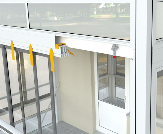 Balco balkonger Innglassning av balkong svalganger glass til balkong